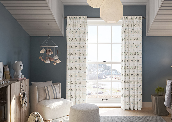 Brum Brum, Stone - Made to Measure Curtains - Image 3